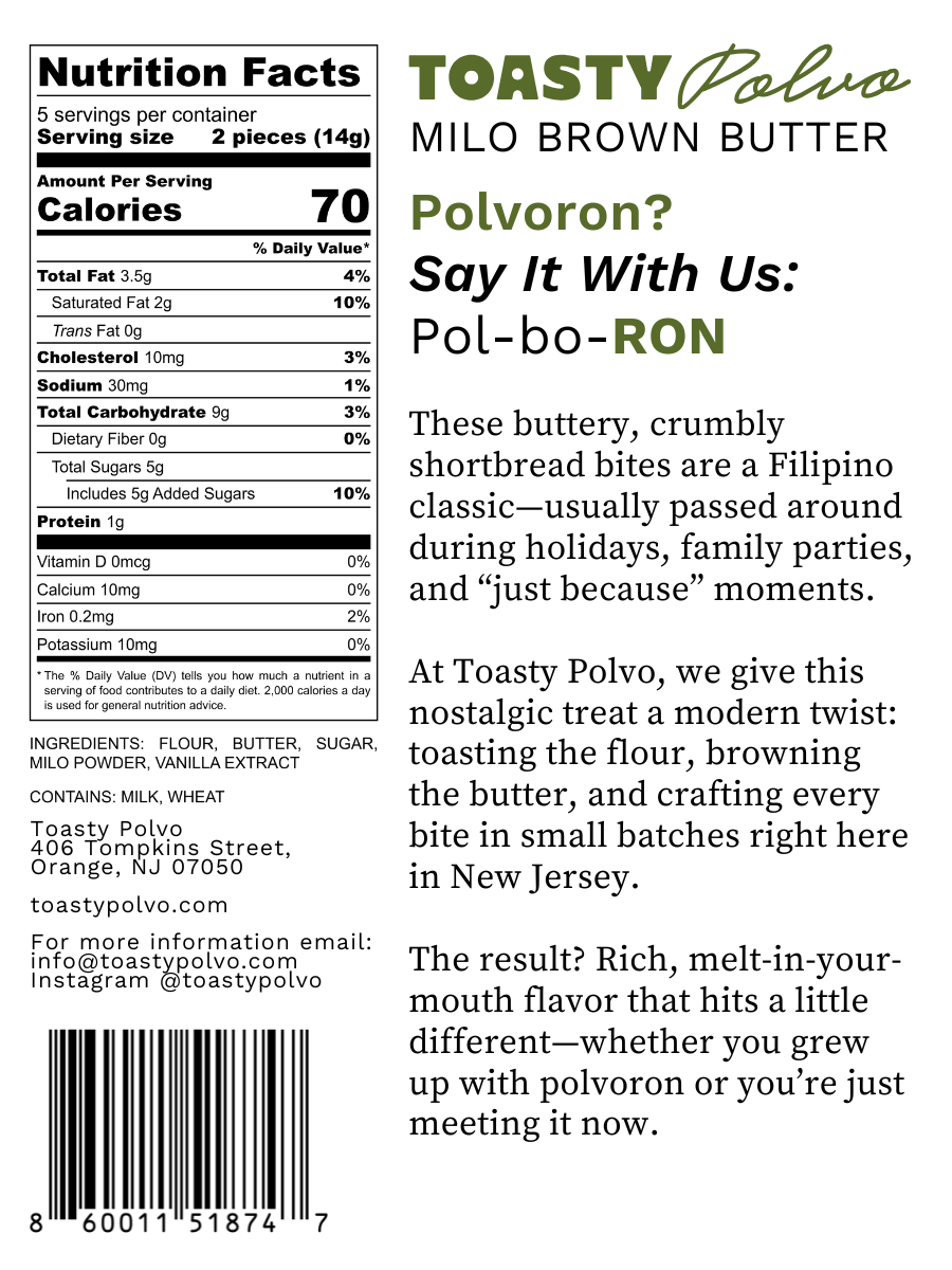 Milo Bites (Set of 3) – Chocolate Malt Polvoron by Toasty Polvo