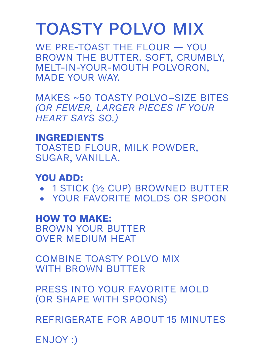 POLVORON MIX — BROWN BUTTER BITES BASE